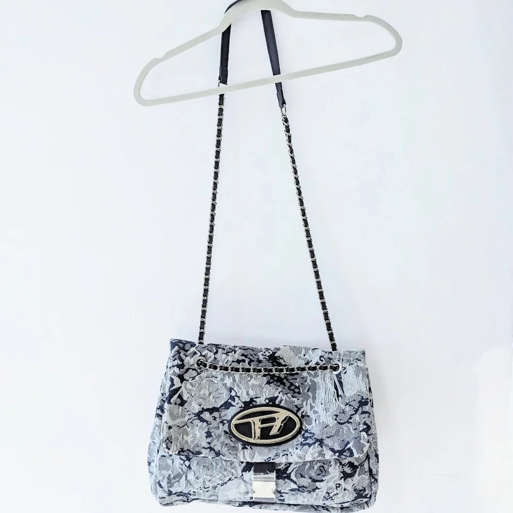 New Denim Canvas Chain Shoulder Flap Large Capacity Bag* - Picture 6 of 16